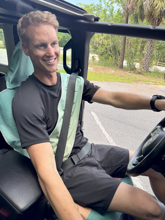 THE HydroGUARD-MICROFIBER SEAT & SEATBELT PROTECTOR - SUNRISE
